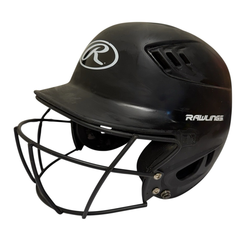 Rawlings Coolflo Kids Baseball Batting Helmet with Facemask Size: 6 3/8-7 1/8